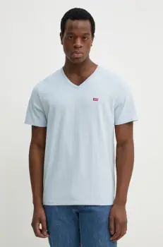 Levi's tricou din bumbac barbati, neted imagine