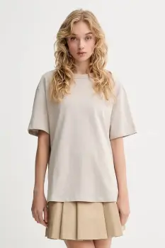 Levi's tricou din bumbac culoarea bej, 001HI imagine