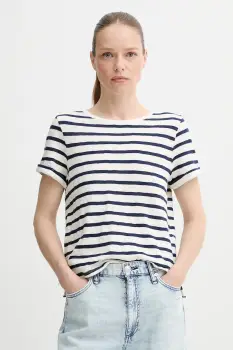 Levi's tricou din bumbac culoarea bej imagine