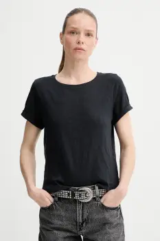 Levi's tricou din bumbac culoarea bej imagine