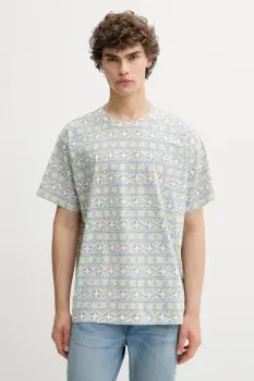 Levi's tricou din bumbac culoarea gri, cu imprimeu, A0637 imagine