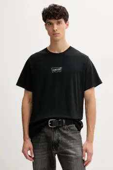 Levi's tricou din bumbac culoarea negru, cu imprimeu, A2082 imagine