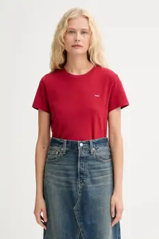 Levi's tricou din bumbac culoarea rosu, 39185 imagine