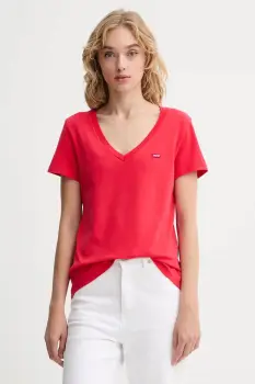 Levi's tricou din bumbac culoarea rosu, A3170 imagine