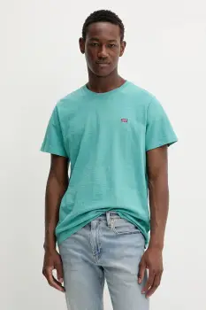 Levi's tricou din bumbac culoarea rosu, neted imagine