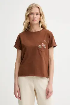 Levi's tricou din bumbac culoarea verde imagine