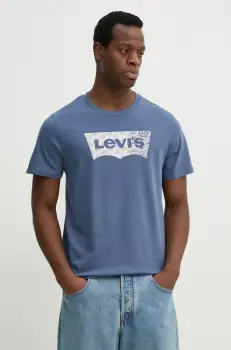 Levi's tricou din bumbac GRAPHIC CREWNECK TEE barbati, cu imprimeu, 22491 imagine