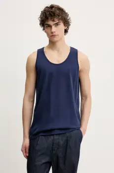 Levi's tricou din bumbac HOUSEMARK TANK culoarea albastru marin, A7256 imagine