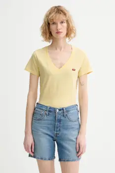 Levi's tricou din bumbac LSE_PERFECT VNECK imagine
