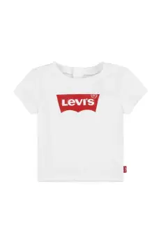 Levi's tricou din bumbac pentru bebelusi BATWING TEE culoarea alb, 1EK825 imagine