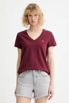 Levi's tricou din bumbac PERFECT VNECK imagine