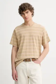 Levi's tricou din bumbac THE ESSENTIAL TEE culoarea bej, neted, A3328 imagine