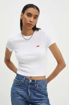 Levi's tricou femei, culoarea alb, cu turtleneck, A7419 imagine