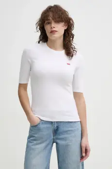 Levi's tricou LUCA SLIM TEE femei, culoarea alb, A3388 imagine