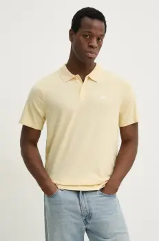 Levi's tricou polo SHORELINE TECH POLO barbati, culoarea galben, melanj, 001EK imagine