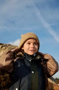 Liewood caciula de bumbac pentru copii culoarea bej, bumbac imagine