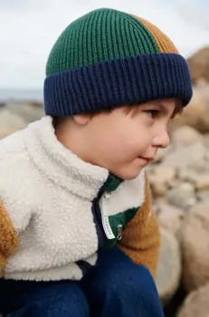 Liewood caciula de bumbac pentru copii culoarea verde, bumbac imagine