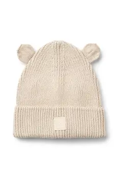 Liewood caciula de bumbac pentru copii Gina Beanie culoarea bej, LW20105 imagine