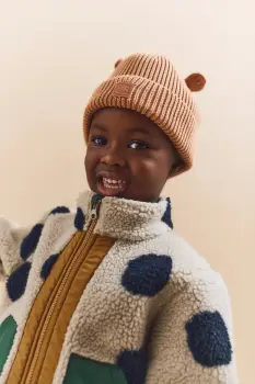 Liewood caciula de bumbac pentru copii Gina Beanie culoarea portocaliu, LW20105 imagine