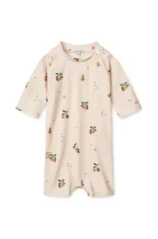 Liewood costum de baie pentru bebelusi Thor Baby Swim Jumpsuit culoarea bej, LW19672 imagine