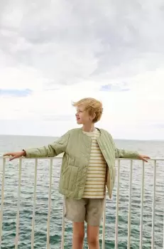 Liewood geaca copii Bea Jacket culoarea verde imagine