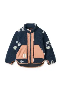 Liewood geaca copii Noam Pile Jacket culoarea bleumarin, LW20017 imagine