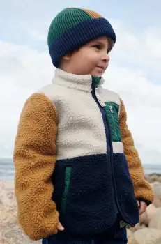 Liewood geaca Nolan Pile Jacket culoarea albastru marin, modelator, LW19877 imagine