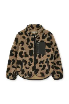 Liewood geaca Nolan Pile Jacket culoarea bej, modelator, LW19877 imagine