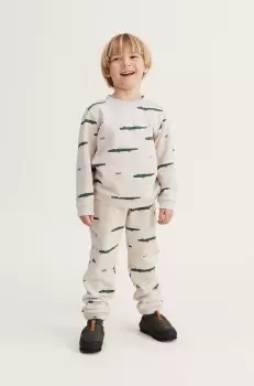 Liewood hanorac de bumbac pentru copii culoarea bej, modelator imagine