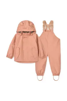 Liewood jacheta si pantaloni pentru bebelusi Manu Rainwear Set culoarea portocaliu, LW19910 imagine