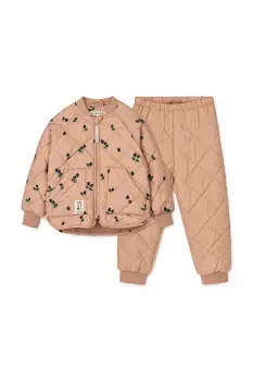 Liewood jacheta si pantaloni pentru copii Zella Thermo Set culoarea portocaliu, LW20272 imagine