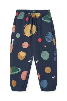 Liewood pantaloni de trening din bumbac pentru copii Arlo Printed Sweatpants culoarea bleumarin, cu model, LW20074 imagine