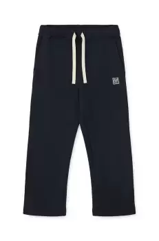 Liewood pantaloni de trening pentru copii culoarea albastru marin, neted imagine