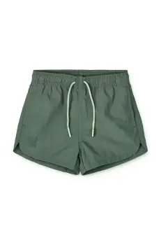 Liewood pantaloni scurti de baie copii Aiden Printed Board Shorts culoarea verde, LW20067 imagine