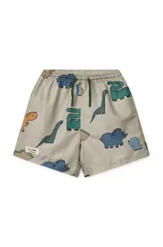 Liewood pantaloni scurti de baie copii Duke Printed Board Shorts culoarea bej, LW20068 imagine