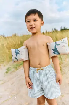 Liewood pantaloni scurti de baie copii Duke Stripe Board Shorts imagine