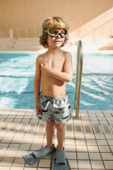 Liewood pantaloni scurti de baie pentru copii Aiden Printed Board Shorts imagine