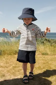 Liewood pantaloni scurti din bumbac pentru copii Rhett Shorts culoarea albastru marin, uni, LW19828 imagine