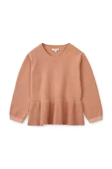 Liewood pulover din bumbac pentru bebelusi culoarea portocaliu, light imagine