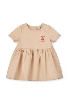 Liewood rochie din bumbac pentru bebelusi Livia Baby Dress culoarea rosu, mini, evazati imagine