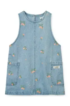 Liewood rochie din denim pentru copii Angelica Printed Denim Dress mini, drept, LW19896 imagine