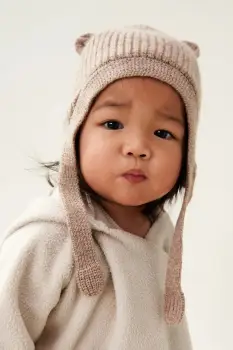 Liewood sapca de lana pentru copii Aviana Baby Bonnet culoarea bej, LW19415 imagine