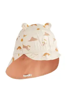 Liewood sapca reversibila din bumbac pentru copii culoarea portocaliu, modelator imagine