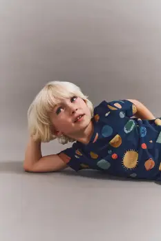 Liewood tricou de bumbac pentru copii Apia Printed Shortsleeve T-shirt culoarea bleumarin, cu imprimeu, LW20355 imagine