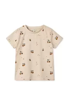 Liewood tricou de bumbac pentru copii culoarea portocaliu, neted imagine