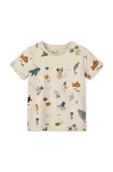 Liewood tricou din bumbac pentru bebelusi Apia Baby Printed Shortsleeve T-shirt modelator imagine