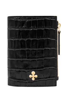 Lilou portofel de piele femei, culoarea negru imagine