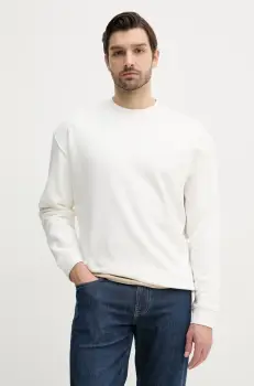 Lindbergh bluza barbati, culoarea bej, neted, 30-705150A imagine