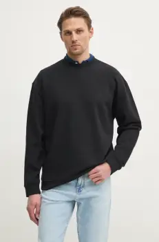 Lindbergh bluza barbati, culoarea negru, neted, 30-705150A imagine
