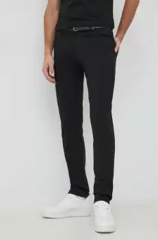 Lindbergh pantaloni Barbati, culoarea negru, mulata imagine